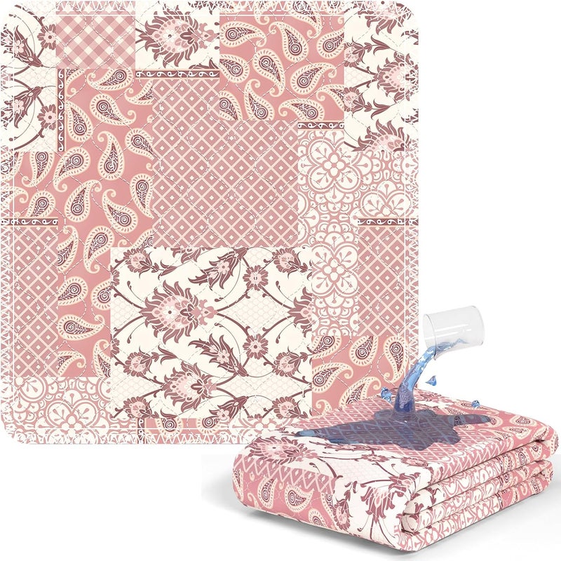 MILDPLUS Printed Washable Bed Pads 34"X36" Reusable Underpads Waterproof Mattress Protector Incontinence Bed Pads Pee Pads for Adults, Kids or Pets (Pink) - Image 1